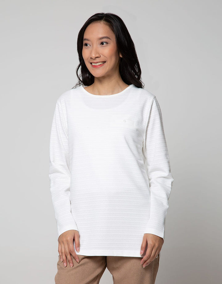 St. Yves Long Sleeve T-Shirt Embossed Dots