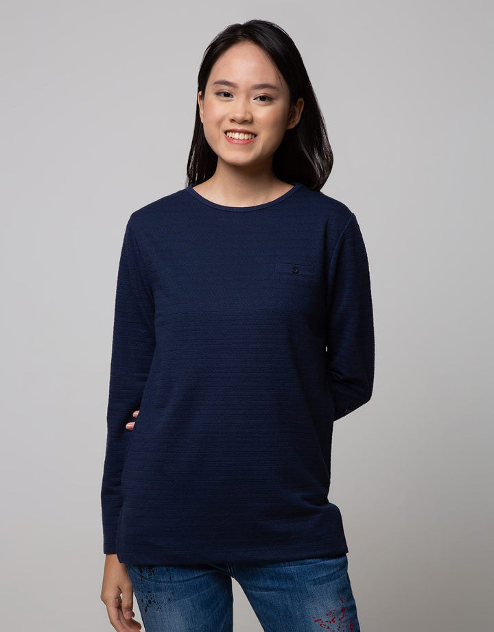 St. Yves Long Sleeve T-Shirt Embossed Dots