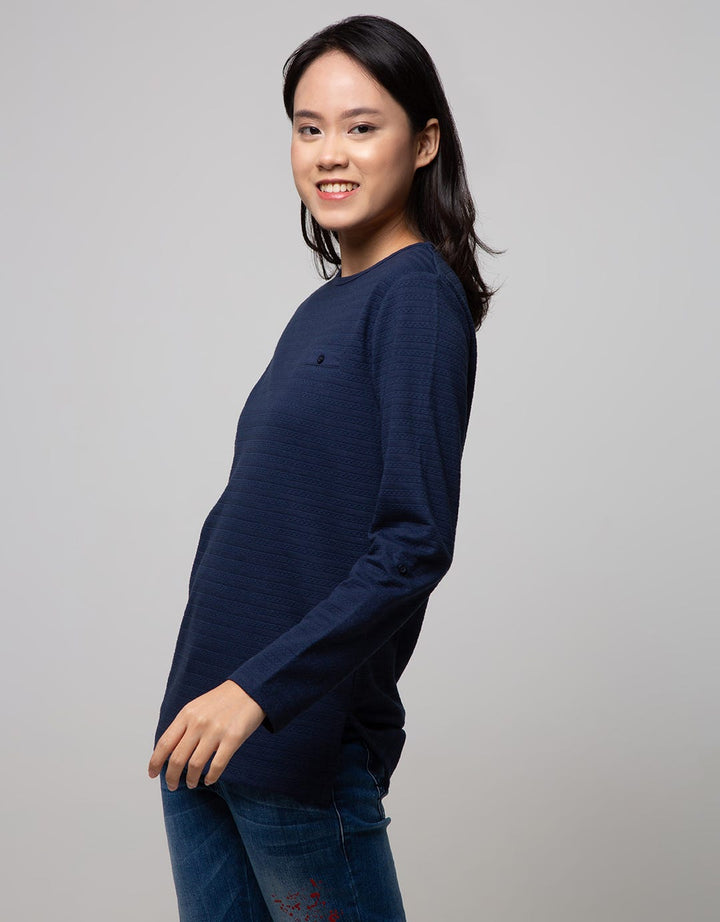 St. Yves Long Sleeve T-Shirt Embossed Dots