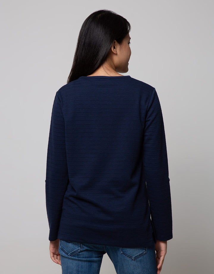 St. Yves Long Sleeve T-Shirt Embossed Dots