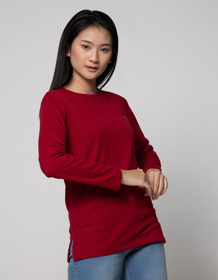 St. Yves Long Sleeve T-Shirt Embossed Dots