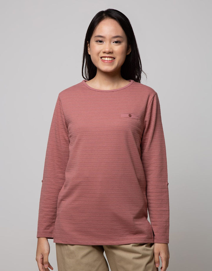 St. Yves Long Sleeve T-Shirt Embossed Dots