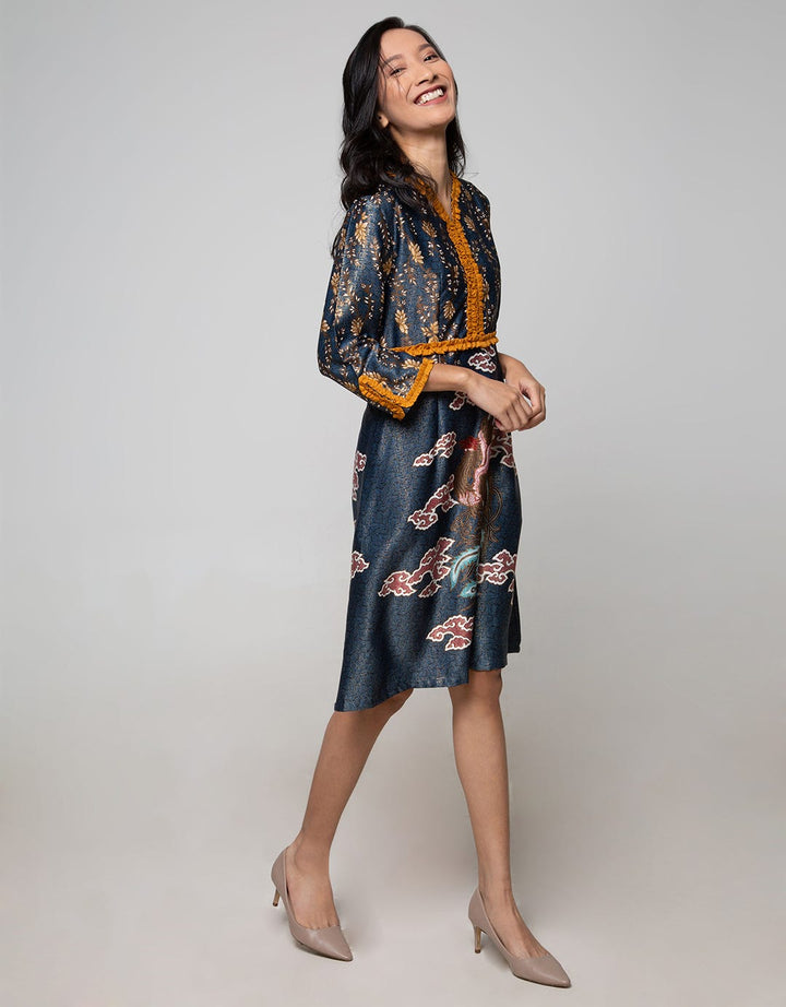Krisna Wahyu Dress Batik Lengan Panjang