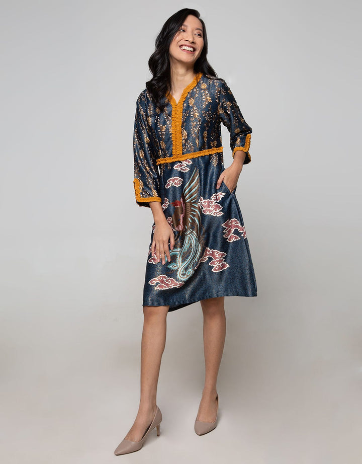 Krisna Wahyu Dress Batik Lengan Panjang