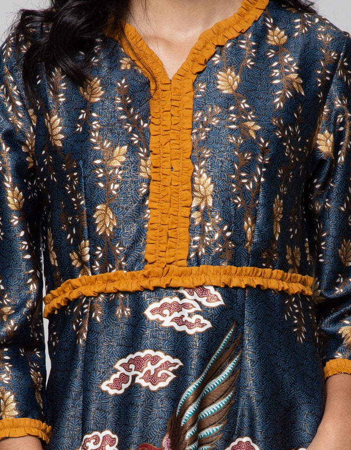 Krisna Wahyu Dress Batik Lengan Panjang