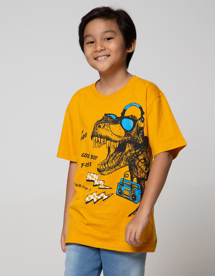 Aero Short Sleeve T-Shirt Print Simpletee Dino On