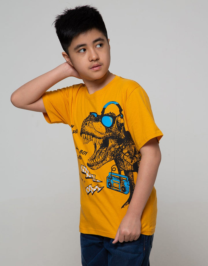 Aero Short Sleeve T-Shirt Print Simpletee Dino On