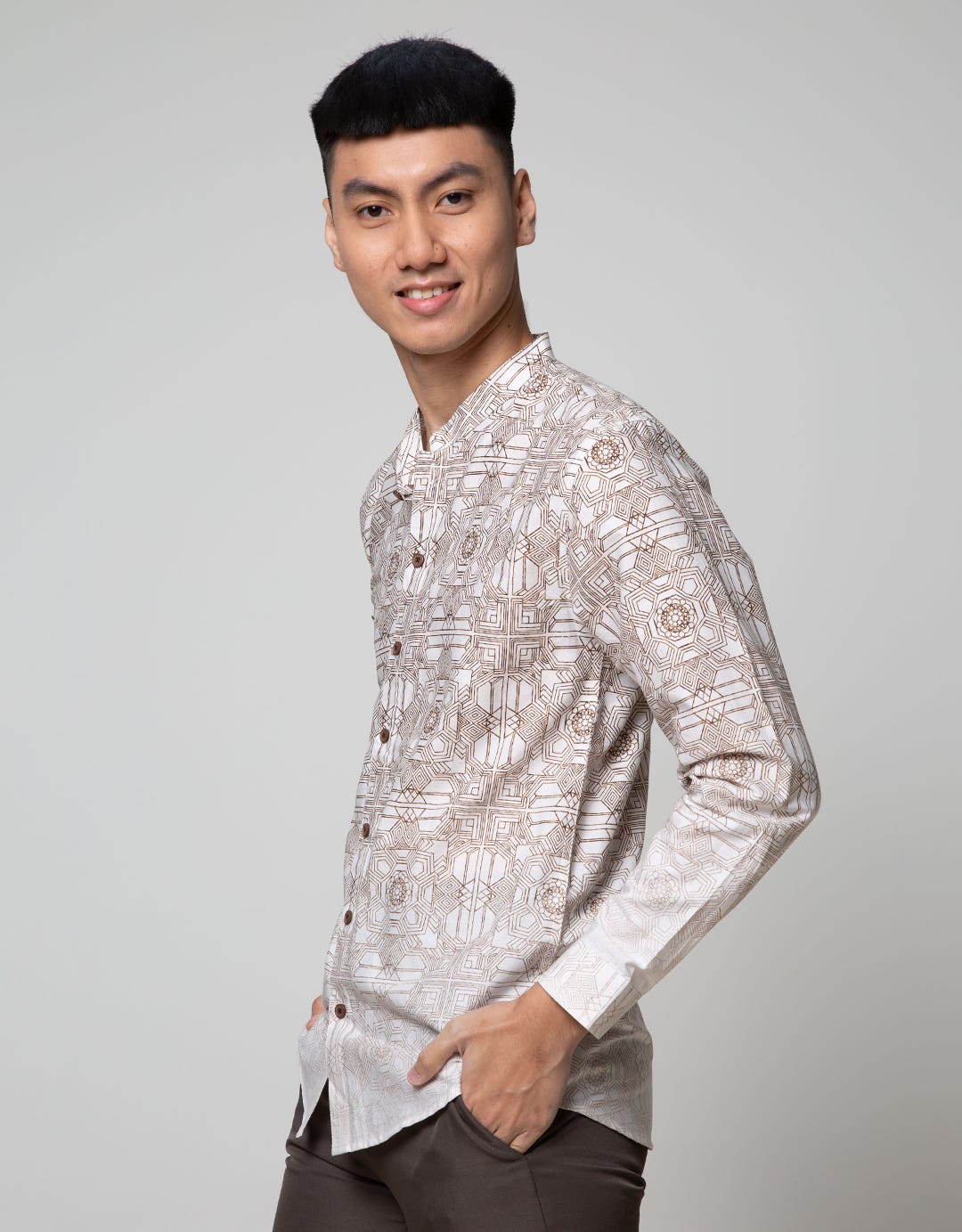 LR2 Kemeja Printing Changi Long Sleeve