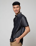 Larusso Short Sleeve Shirt Soft Jeans Plain