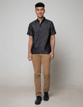 Larusso Short Sleeve Shirt Soft Jeans Plain