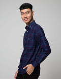 Larusso Kemeja Flanel kotak