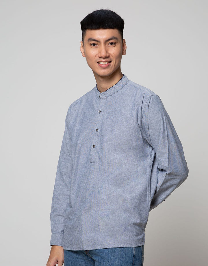 LR2 Kemeja Oxford Changi Polos Button Up