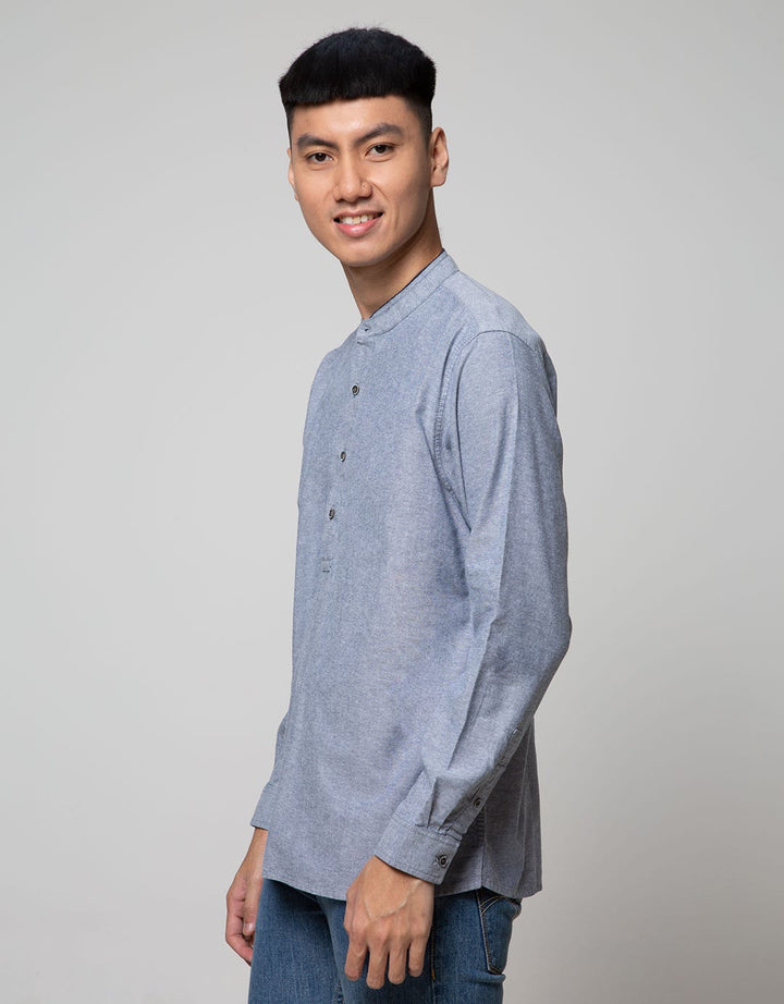LR2 Kemeja Oxford Changi Polos Button Up