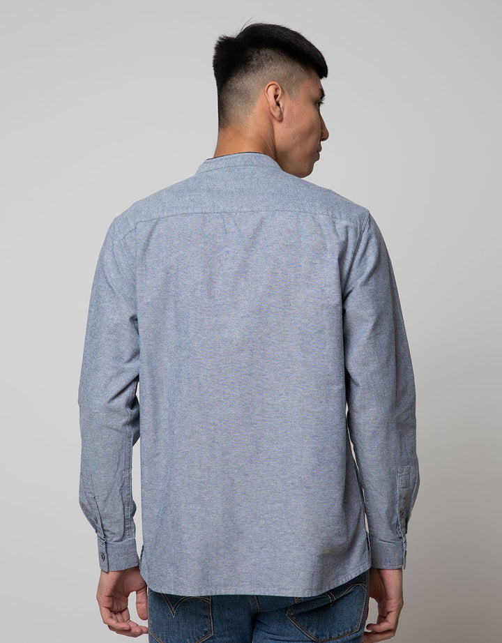 LR2 Kemeja Oxford Changi Polos Button Up