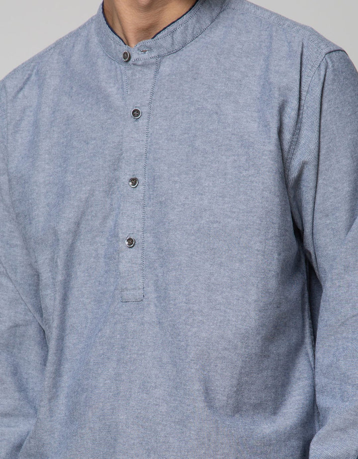 LR2 Kemeja Oxford Changi Polos Button Up