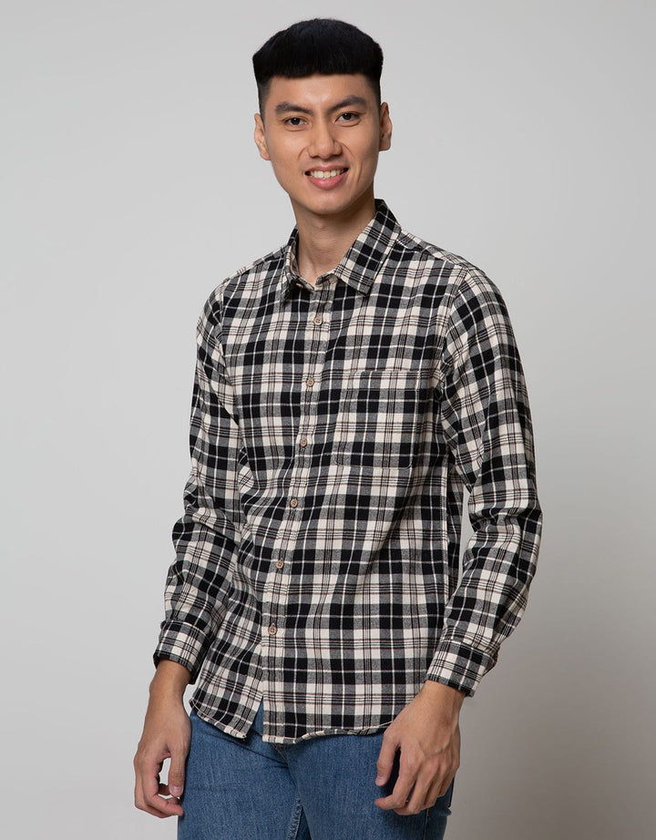 D'Britano Flannel Checked Long Sleeve Shirt