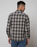 D'Britano Flannel Checked Long Sleeve Shirt
