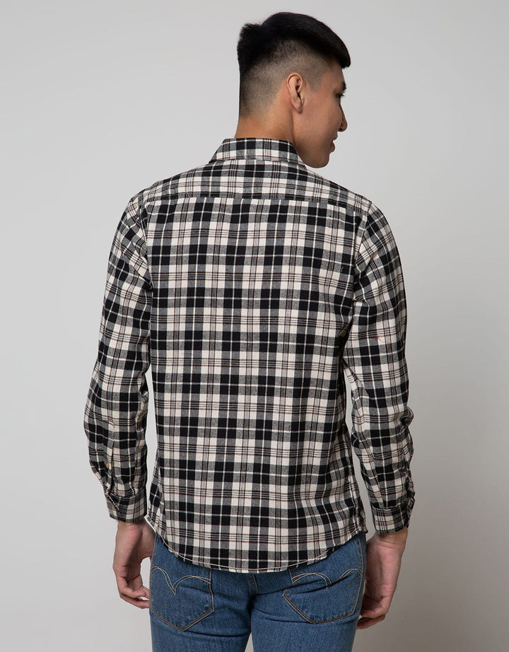 D'Britano Flannel Checked Long Sleeve Shirt