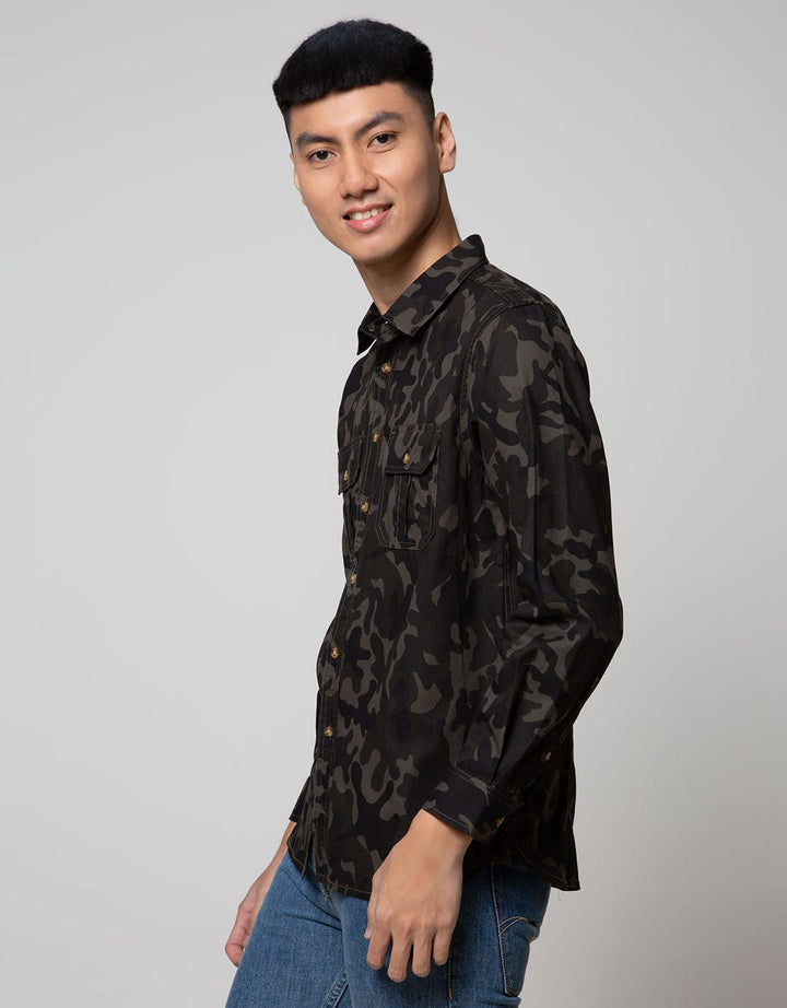 D'Britano Camouflage Pocket Shirt