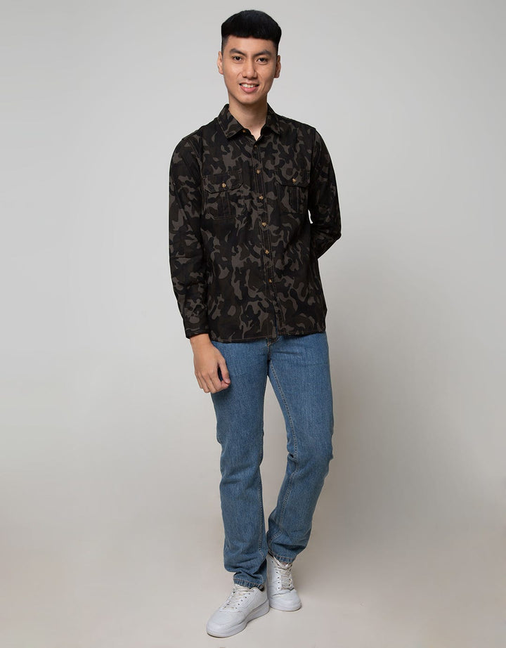 D'Britano Camouflage Pocket Shirt