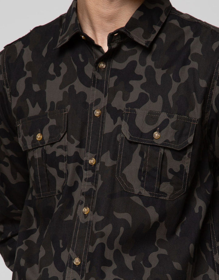 D'Britano Camouflage Pocket Shirt