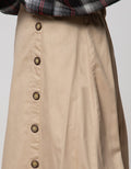 Details Maxi Skirt With Side Buttons