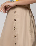 Details Maxi Skirt With Side Buttons