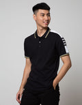 Country Fiesta Men'S Polo Shirt Stipe Collar