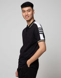 Country Fiesta Men'S Polo Shirt Stipe Collar