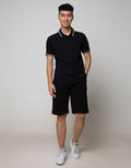 Country Fiesta Men'S Polo Shirt Stipe Collar