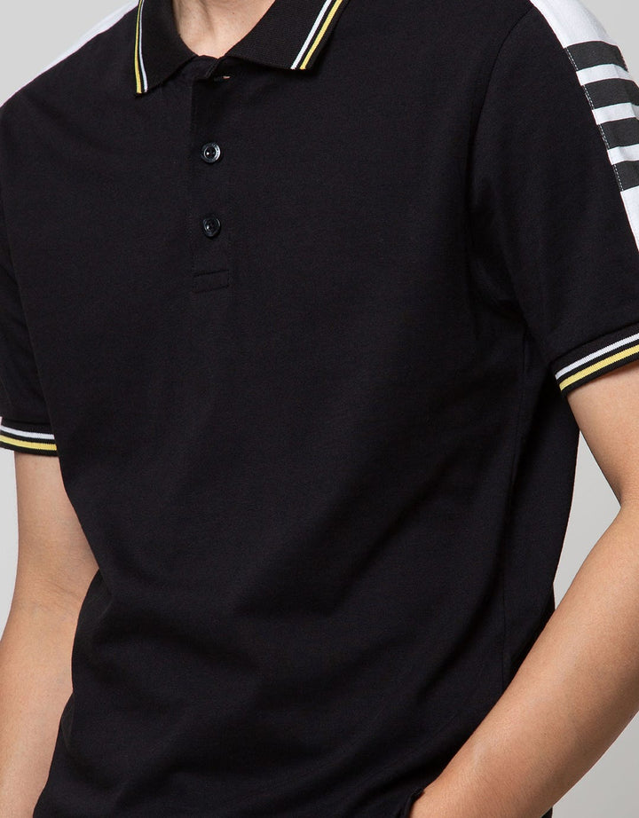 Country Fiesta Men'S Polo Shirt Stipe Collar
