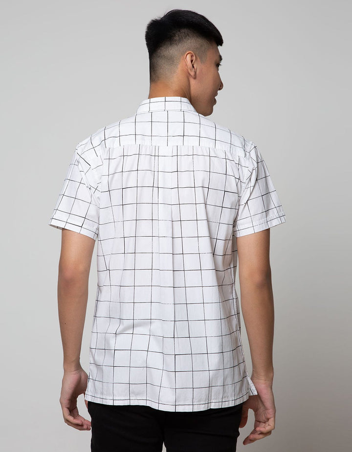 Ocean Pacific Mens Shirt Short Motif Kotak