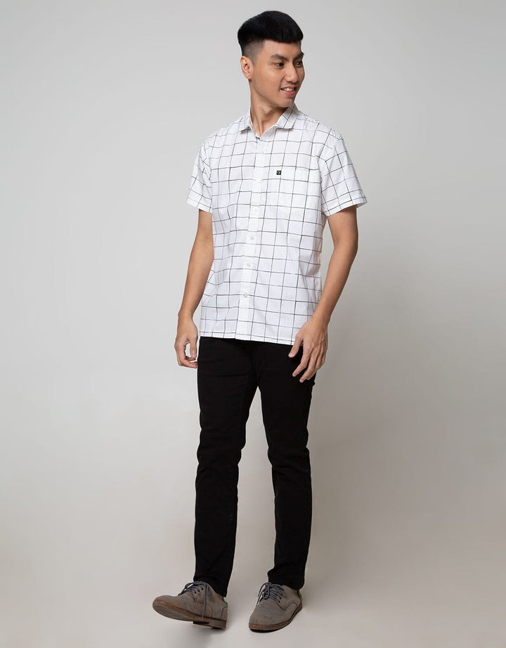 Ocean Pacific Mens Shirt Short Motif Kotak