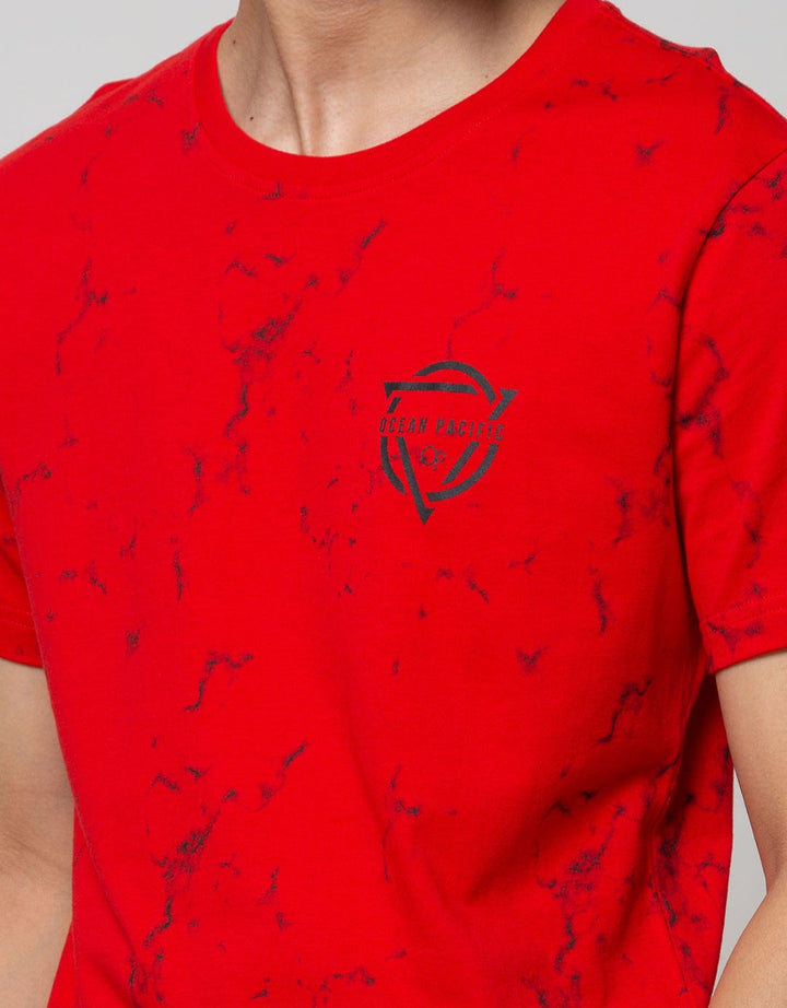 Ocean Pacific Mens T-Shirt Young Abstrak Print
