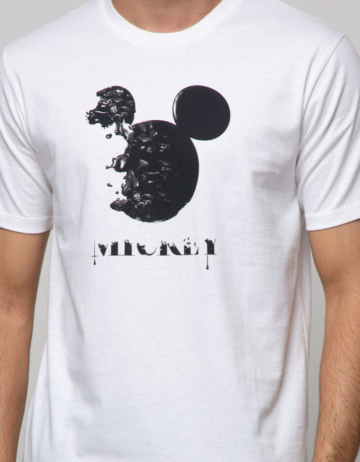 Disney Mickey Mouse Logo Front Short Sleeve T-Shirt