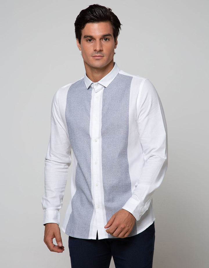 MOC Kemeja Lengan Panjang Slim Fit Pafrica