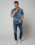 Gab's Short Sleeve Shirt with Full Print Motif