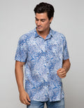 Gab's Short Sleeve Shirt Leaf Print