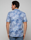 Gab's Short Sleeve Shirt Leaf Print