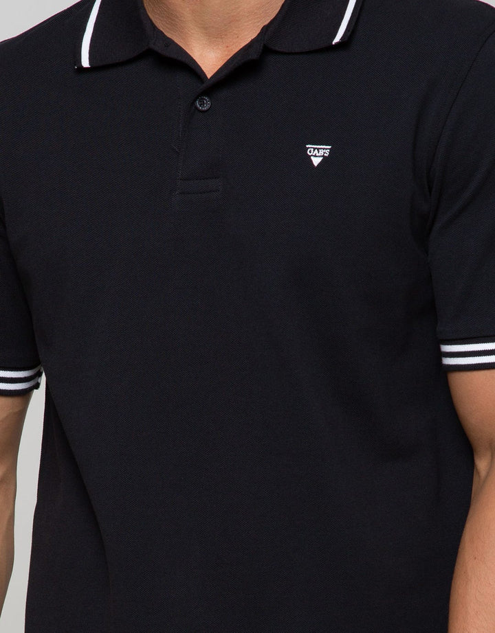 Gab's T-Shirt Kerah Pendek Garis Kontras