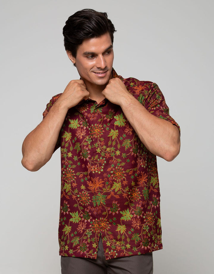 Adikusuma Colorful Leaf Shirt