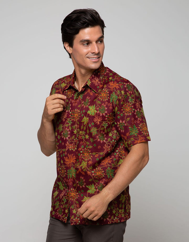 Adikusuma Colorful Leaf Shirt