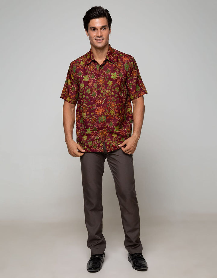 Adikusuma Colorful Leaf Shirt