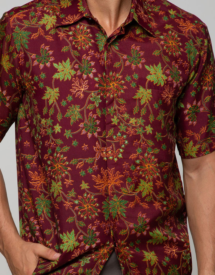 Adikusuma Colorful Leaf Shirt