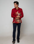 Adikusuma Batik Shirt with Ceplok Background