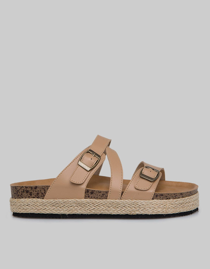 Nevada Slipper Sandals Strappy Buckle