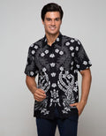 Arjuna Weda Batik Shirt Carved Flowers 2