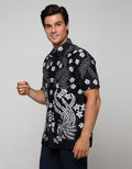 Arjuna Weda Batik Shirt Carved Flowers 2