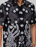 Arjuna Weda Batik Shirt Carved Flowers 2