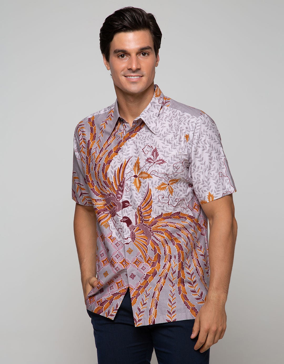 Arjuna Weda Hem Batik Merak Kembar
